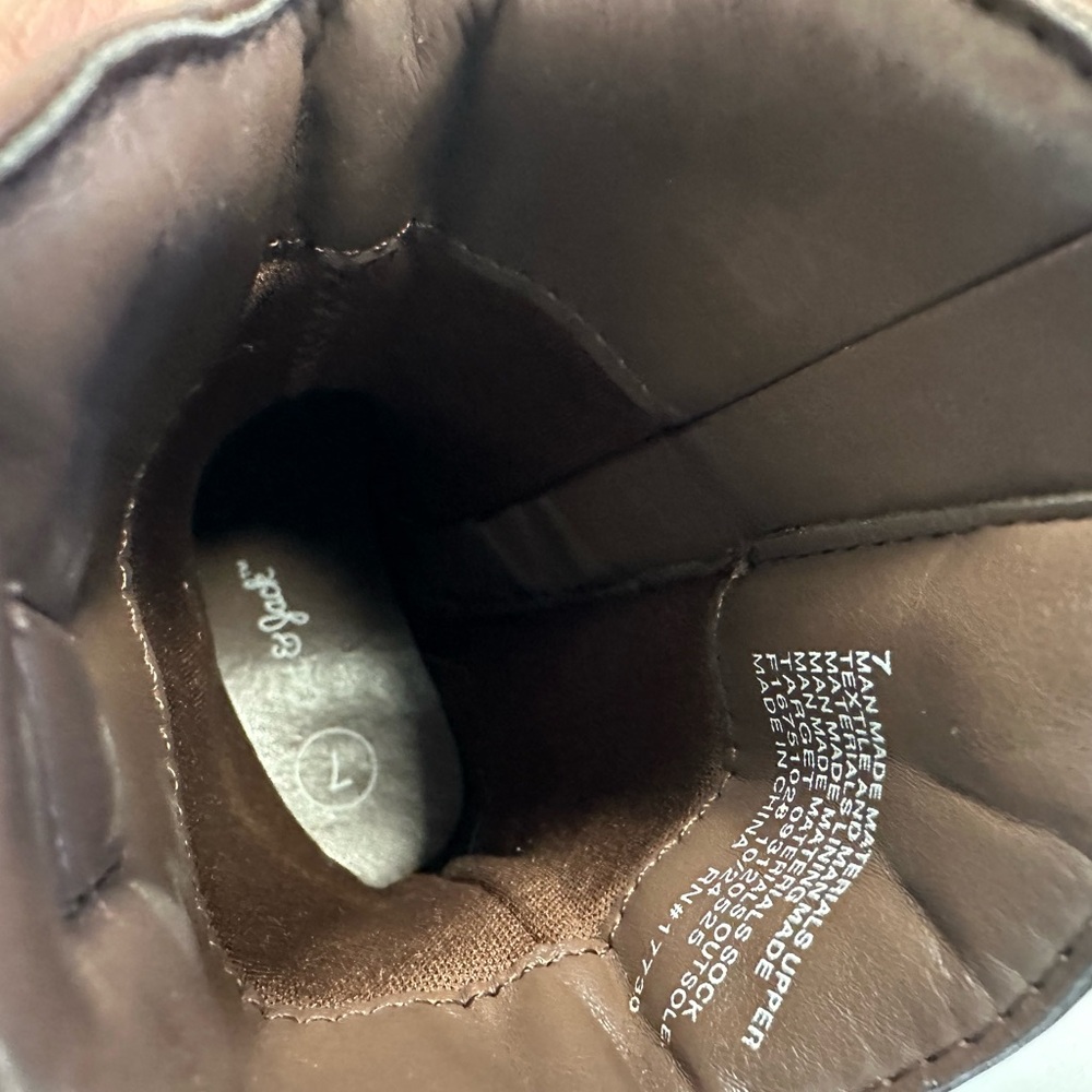 Kids Brown Cowboy Boots and White Slip-On Sneakers Set - Picture 5 of 8